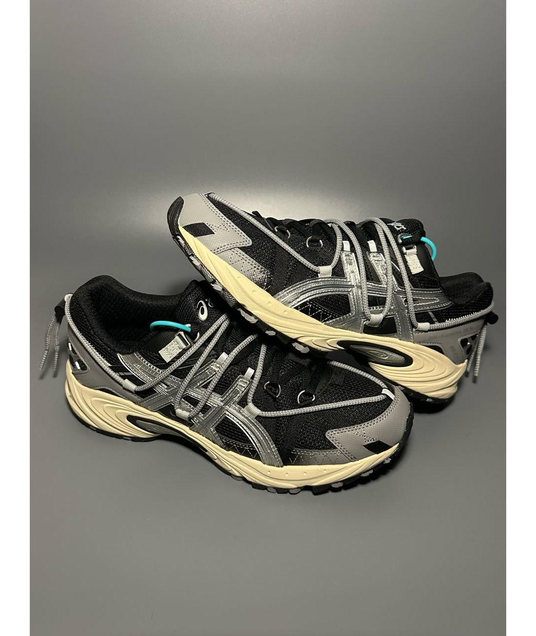 ASICS Черные синтетические низкие кроссовки / кеды, фото 5