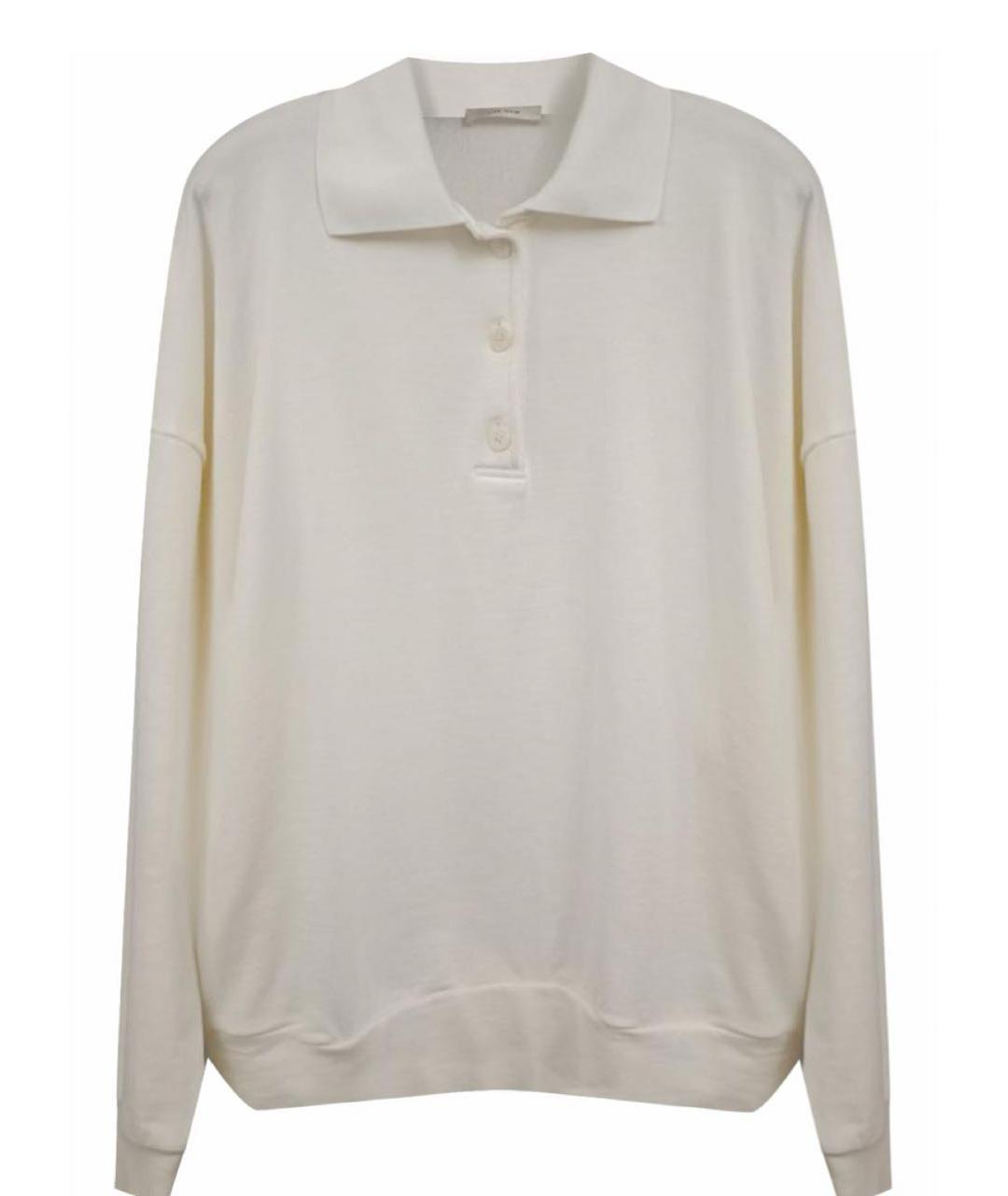 THE ROW Белый хлопковый джемпер / свитер, фото 7