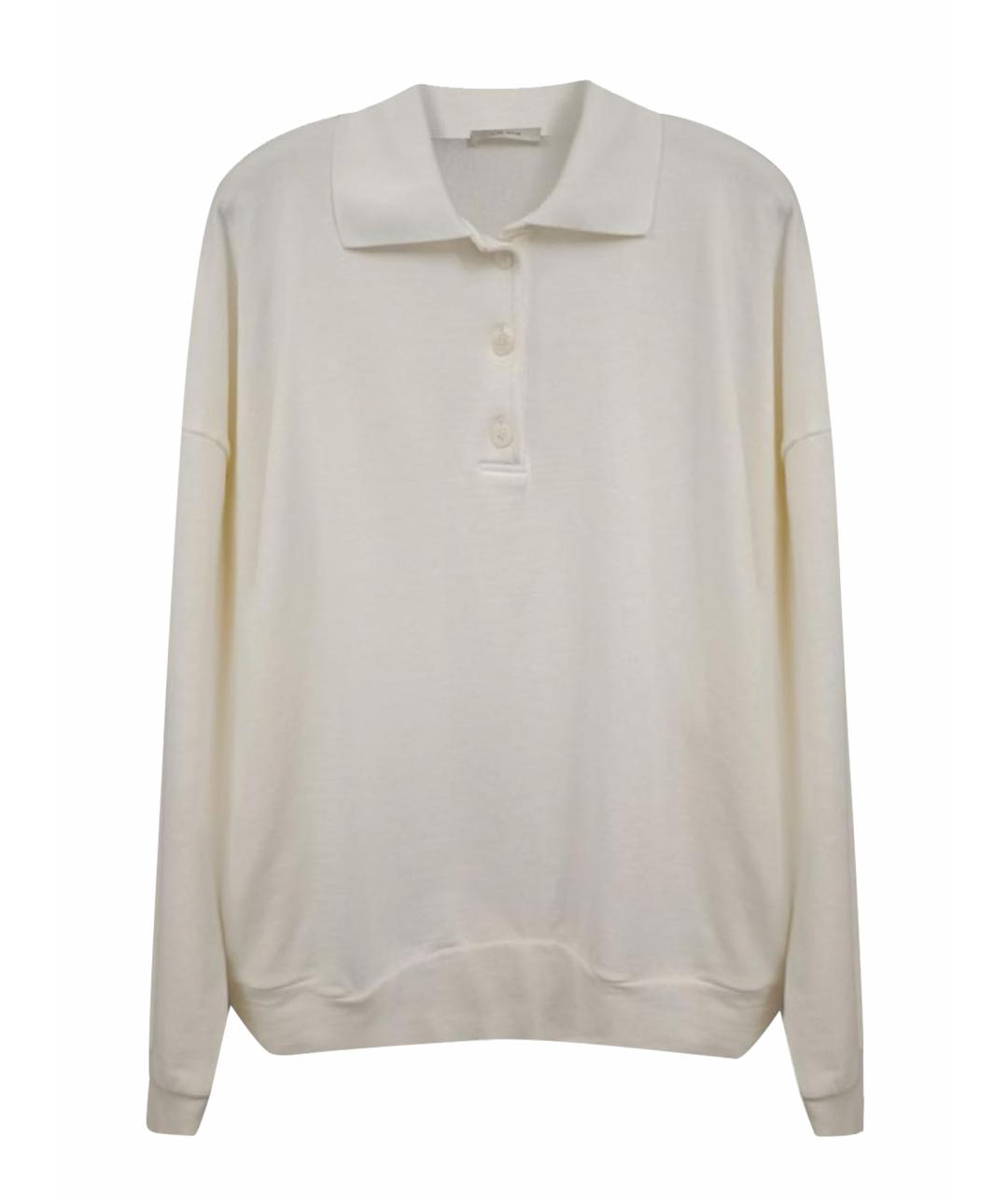 THE ROW Белый хлопковый джемпер / свитер, фото 1