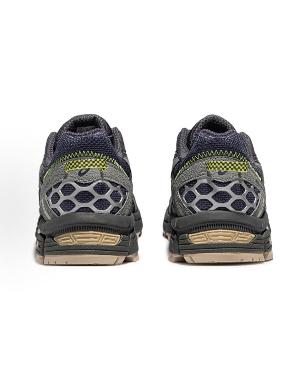 ASICS Антрацитовые синтетические низкие кроссовки / кеды, фото 4