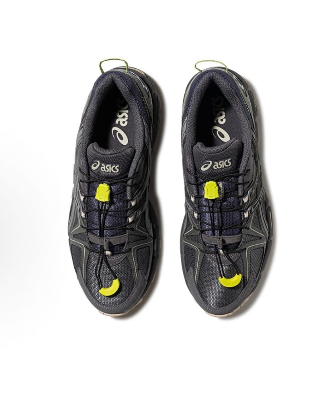 ASICS Антрацитовые синтетические низкие кроссовки / кеды, фото 3