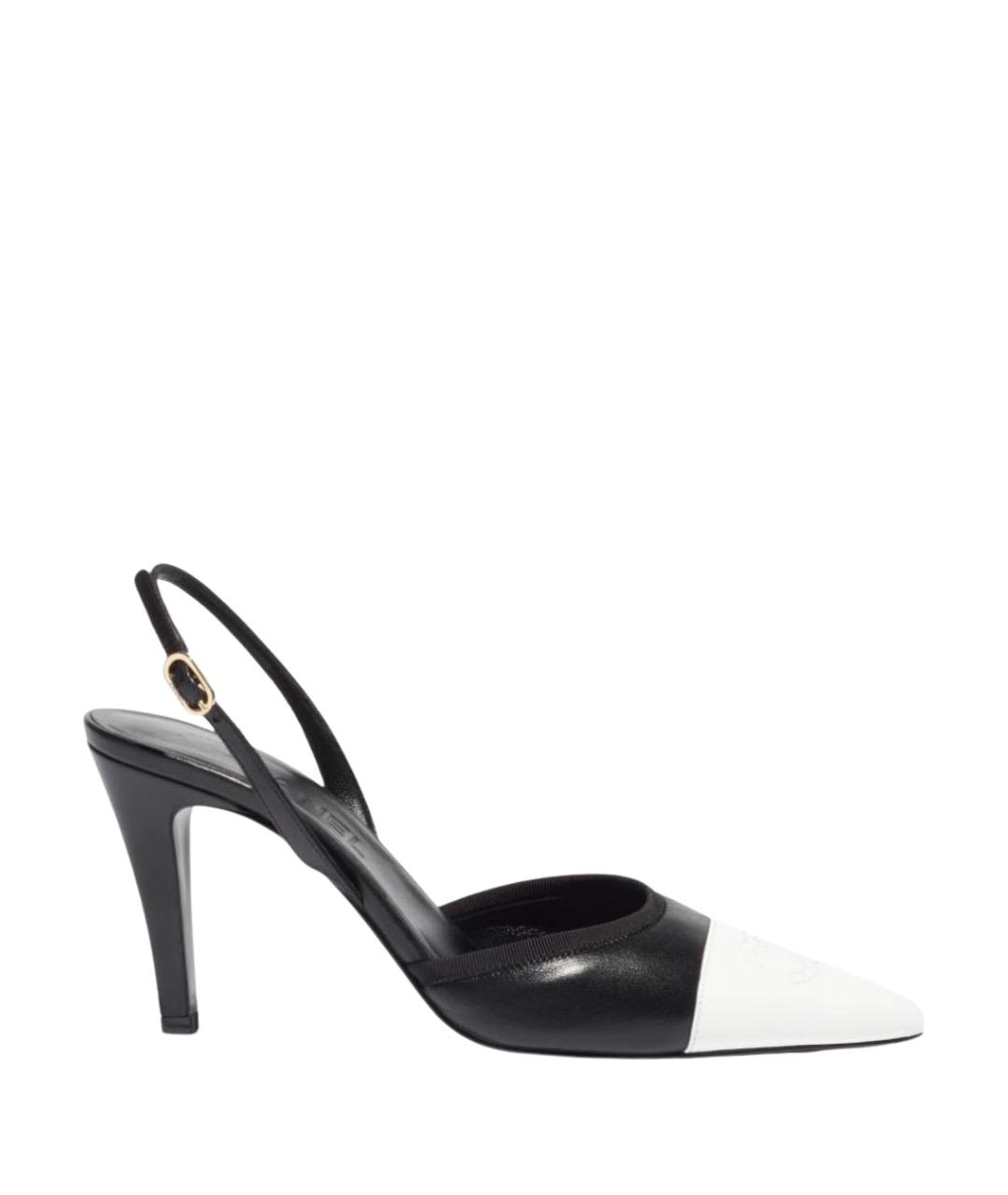 CHANEL Черные кожаные туфли, фото 1