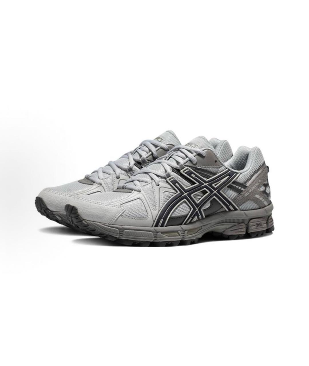 ASICS Серые синтетические низкие кроссовки / кеды, фото 2