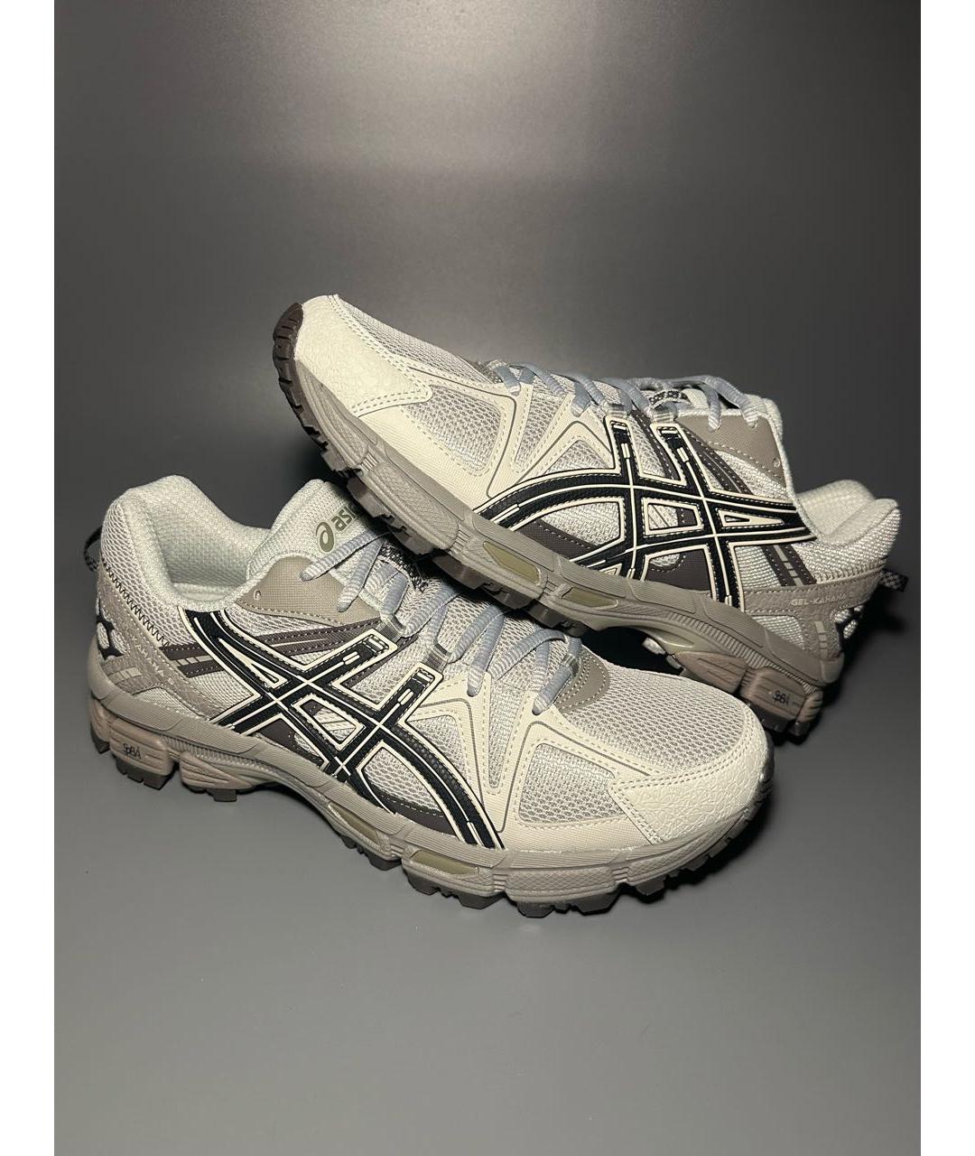 ASICS Серые синтетические низкие кроссовки / кеды, фото 6