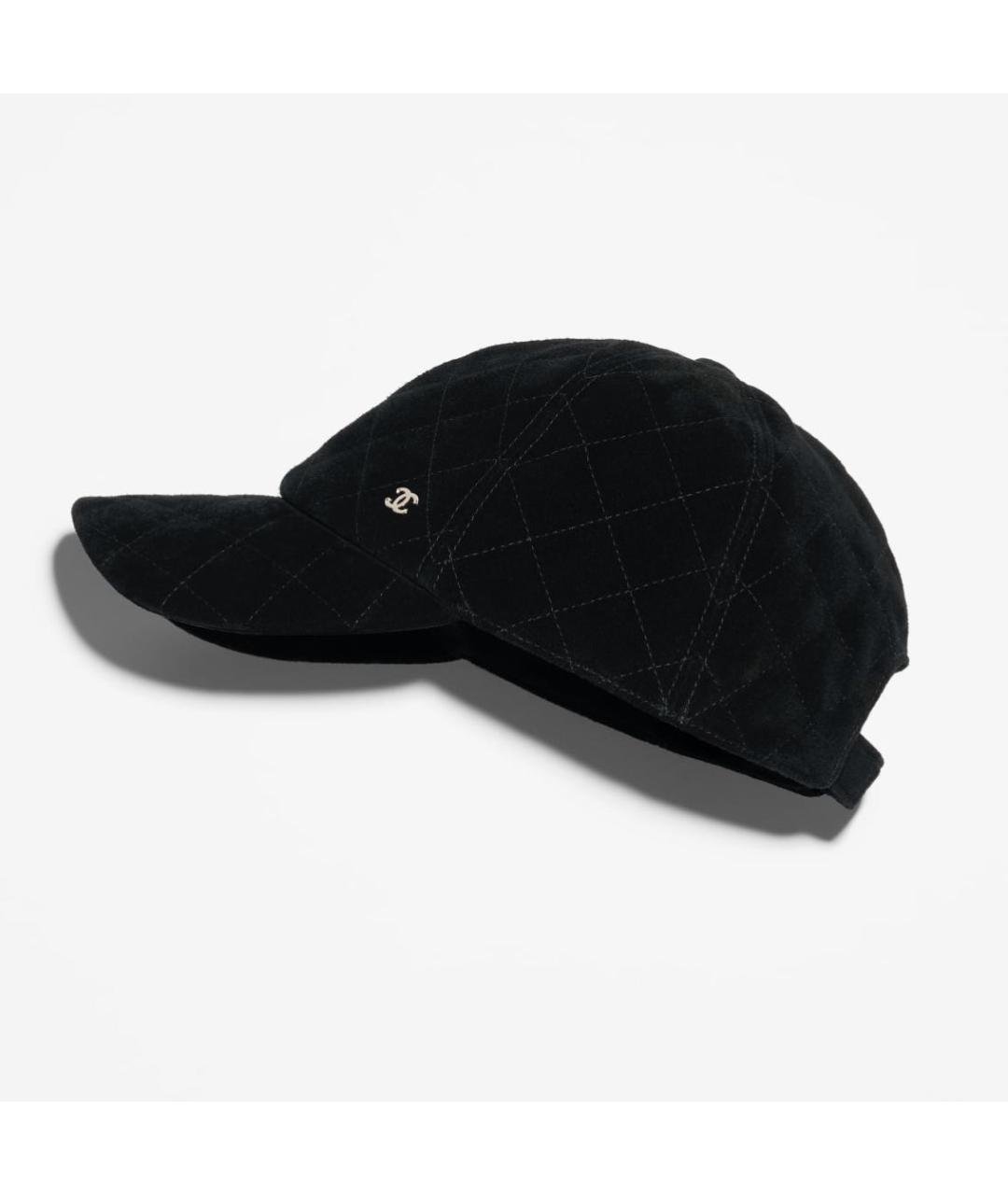 CHANEL Черная кожаная кепка, фото 3