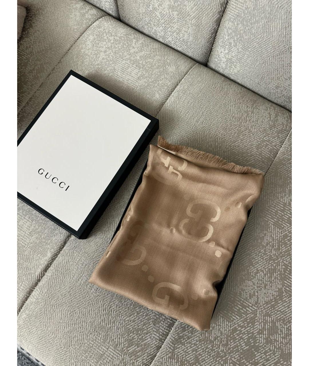 VALENTINO Коричневый шарф, фото 2