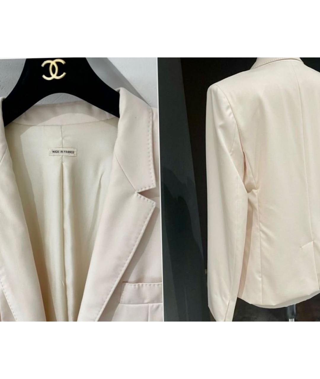 HERMES Белый шерстяной жакет/пиджак, фото 3