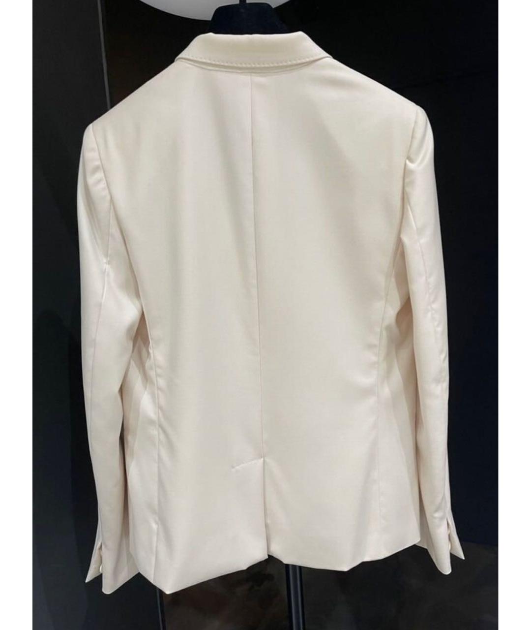 HERMES Белый шерстяной жакет/пиджак, фото 2