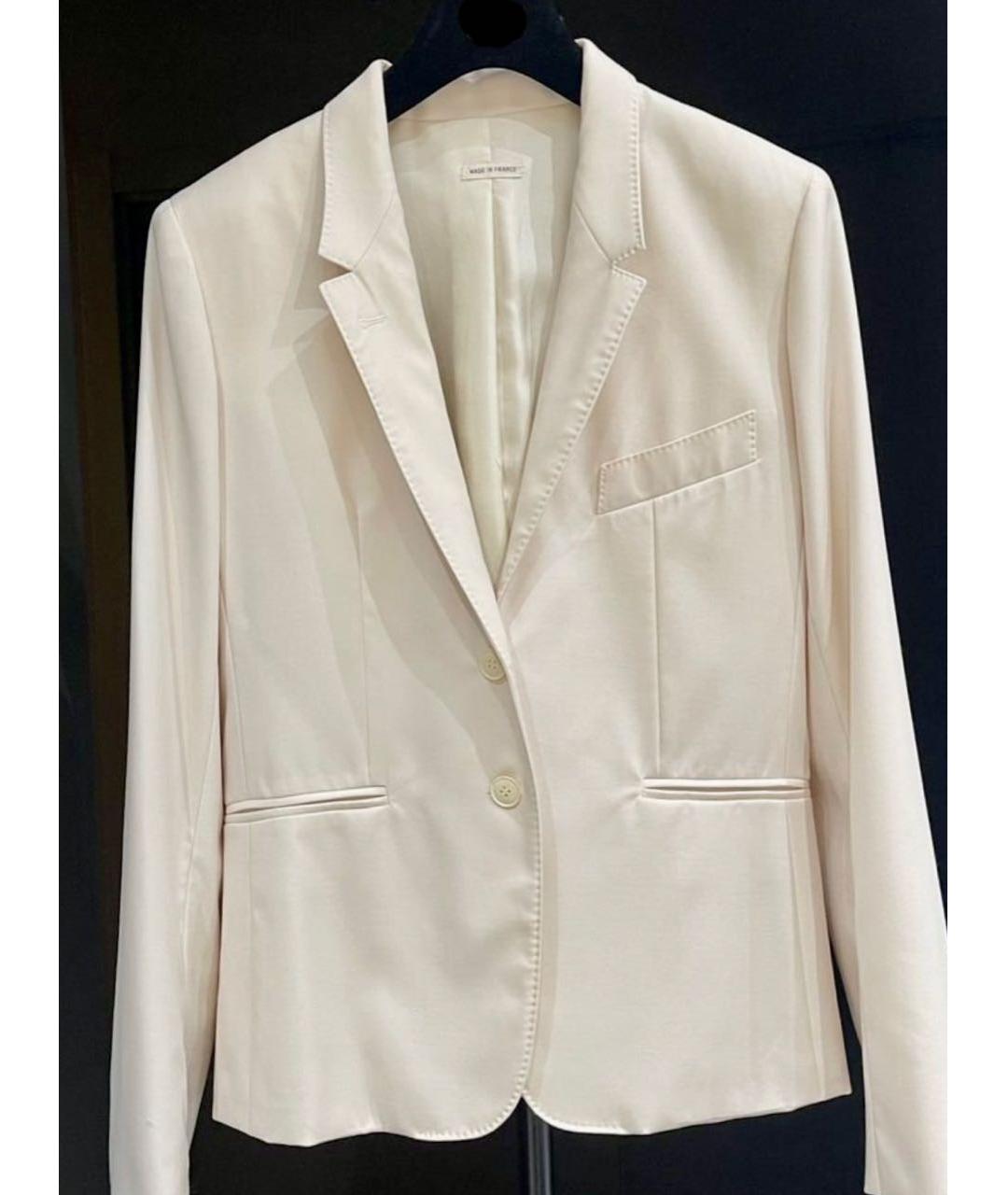 HERMES Белый шерстяной жакет/пиджак, фото 7