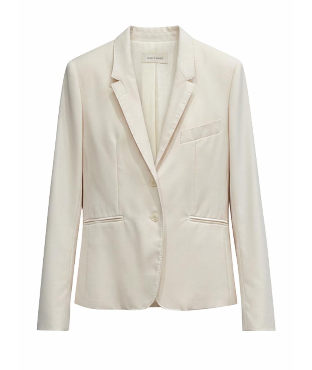 HERMES Белый шерстяной жакет/пиджак, фото 1