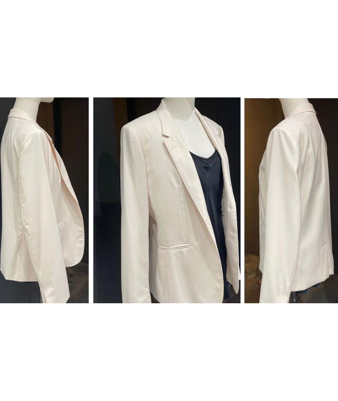 HERMES Белый шерстяной жакет/пиджак, фото 5