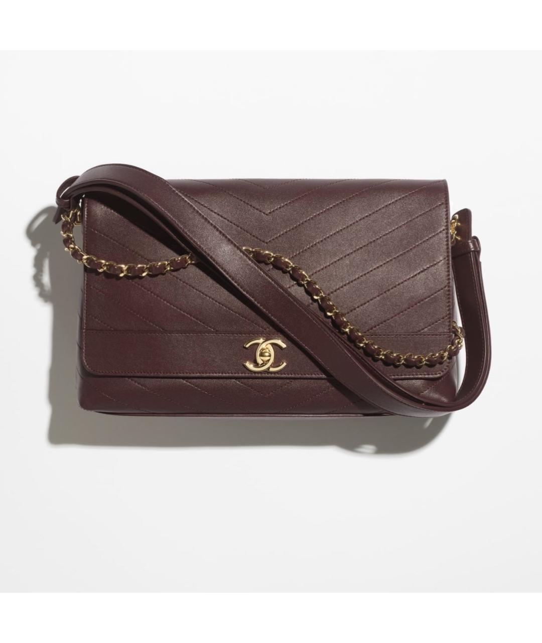 CHANEL Коричневая кожаная сумка тоут, фото 4