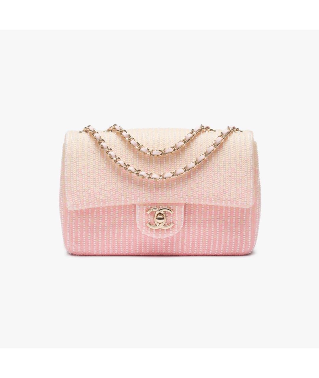 CHANEL Розовая кожаная сумка через плечо, фото 3