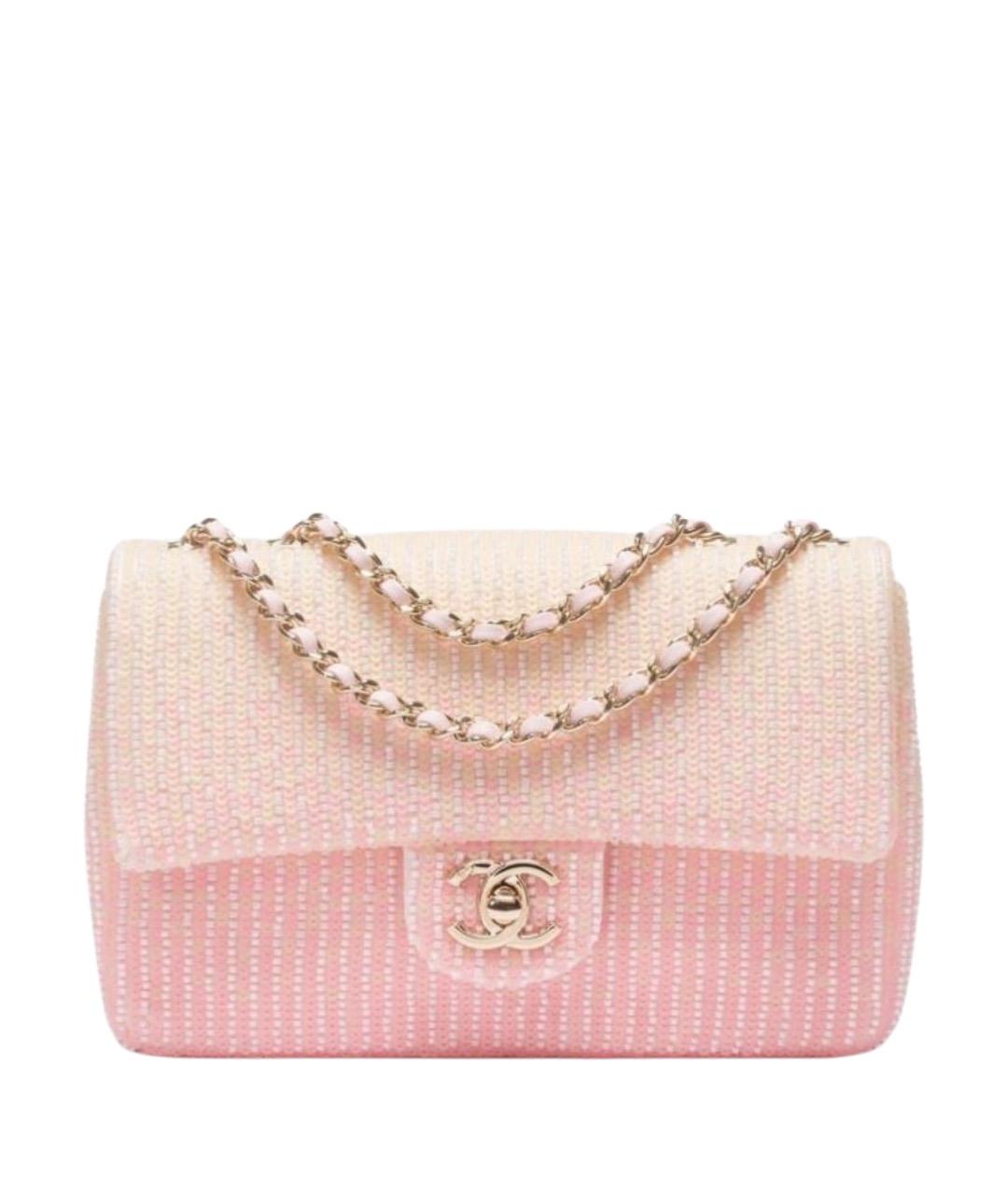 CHANEL Розовая кожаная сумка через плечо, фото 1