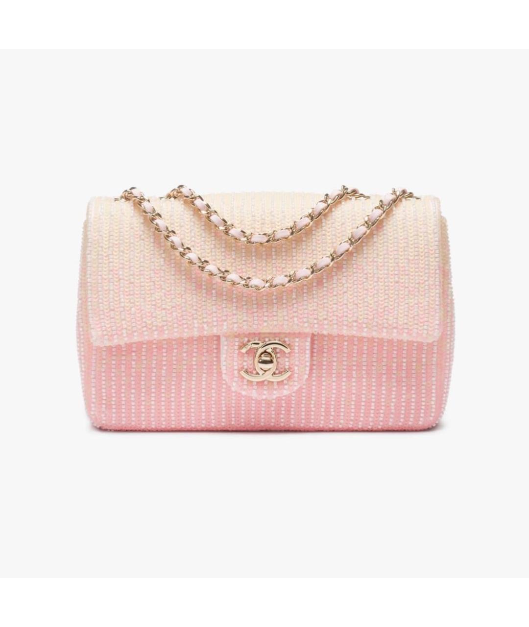 CHANEL Розовая кожаная сумка через плечо, фото 2