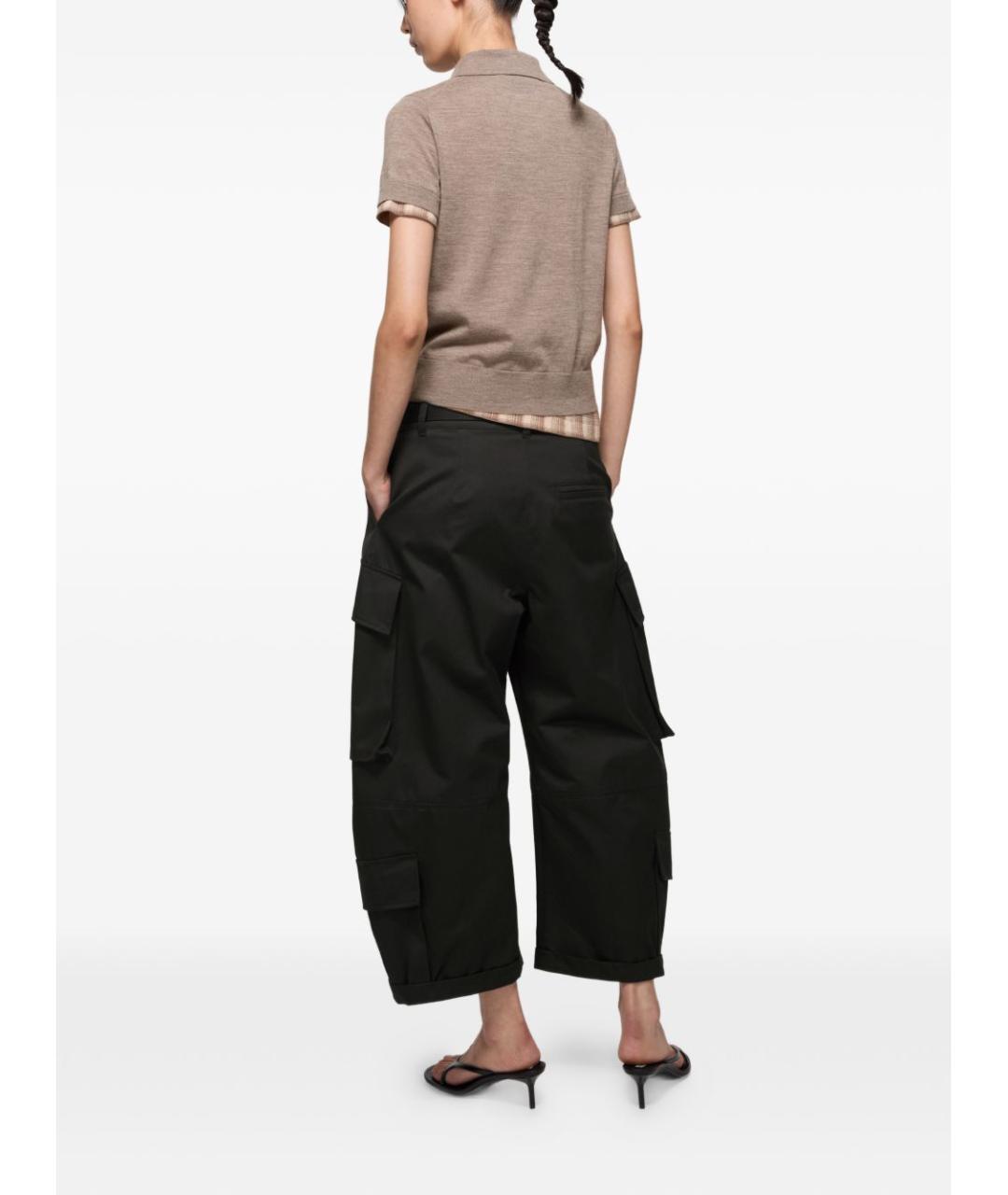 ACNE STUDIOS Коричневая шерстяная футболка, фото 3