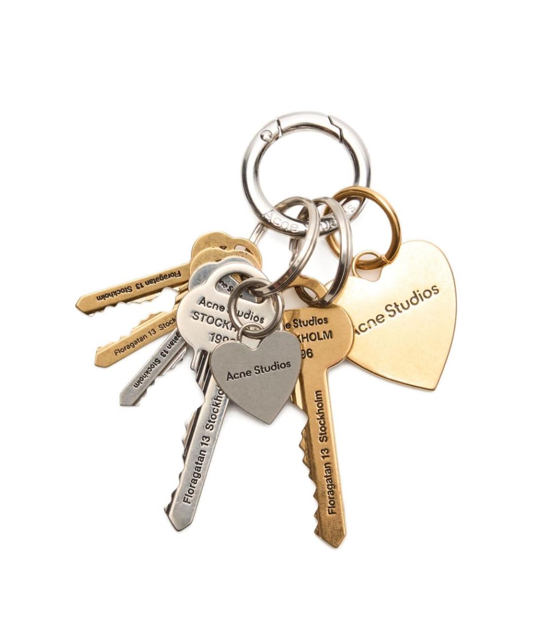 ACNE STUDIOS Золотой брелок, фото 1