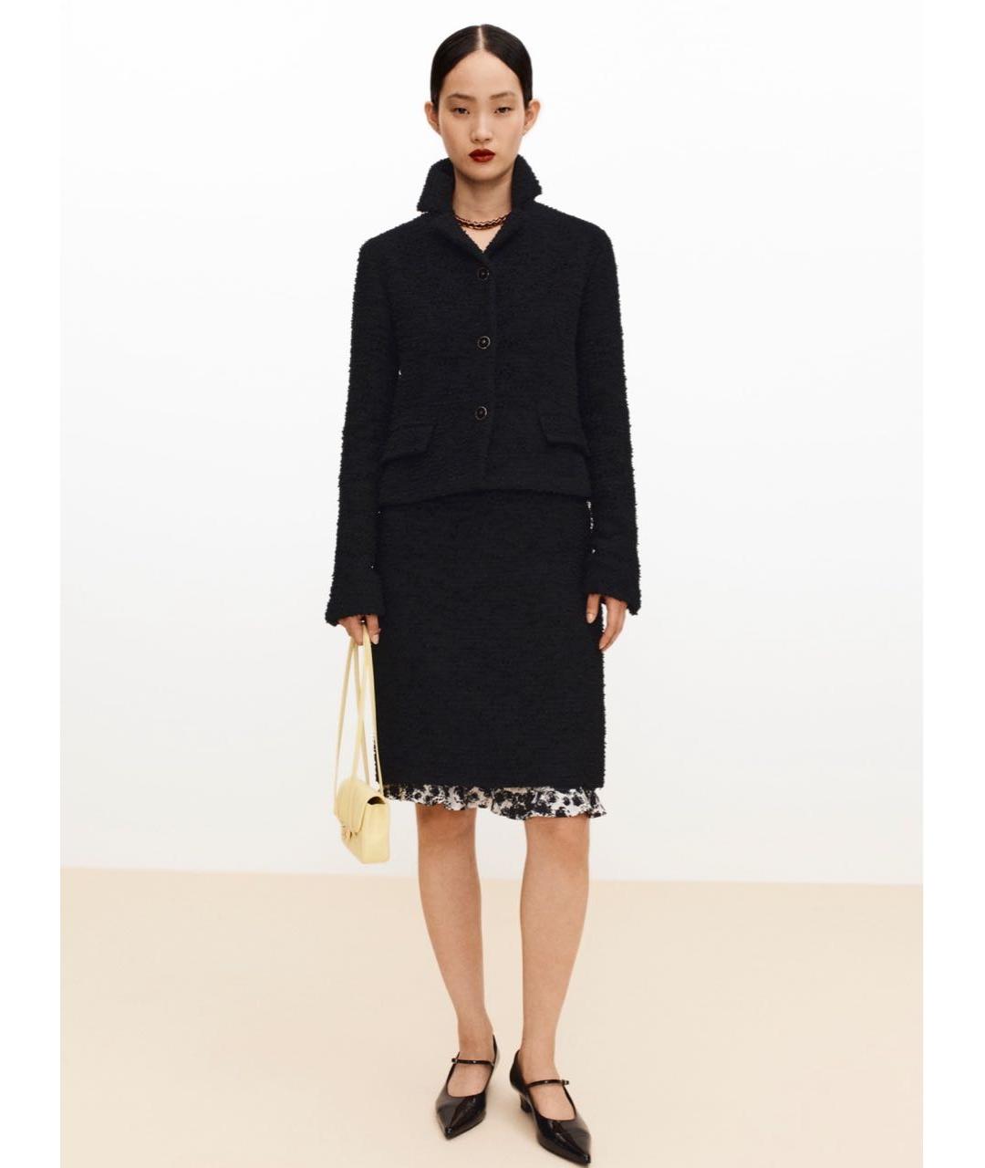 CHANEL Черный твидовый жакет/пиджак, фото 3