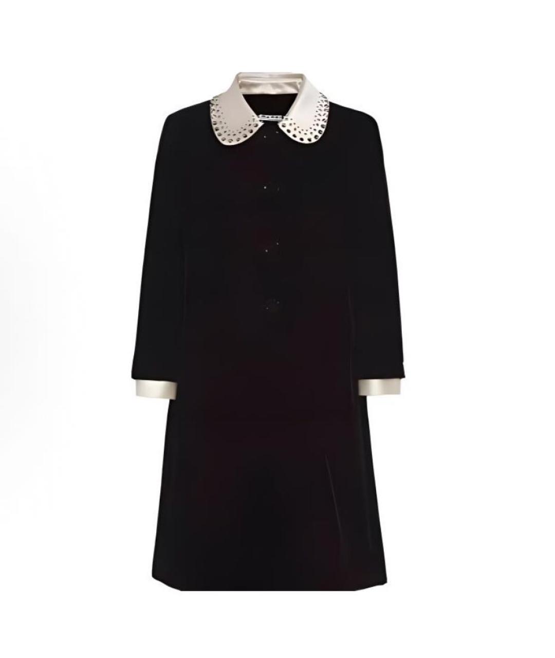 MIU MIU Черное повседневное платье, фото 6