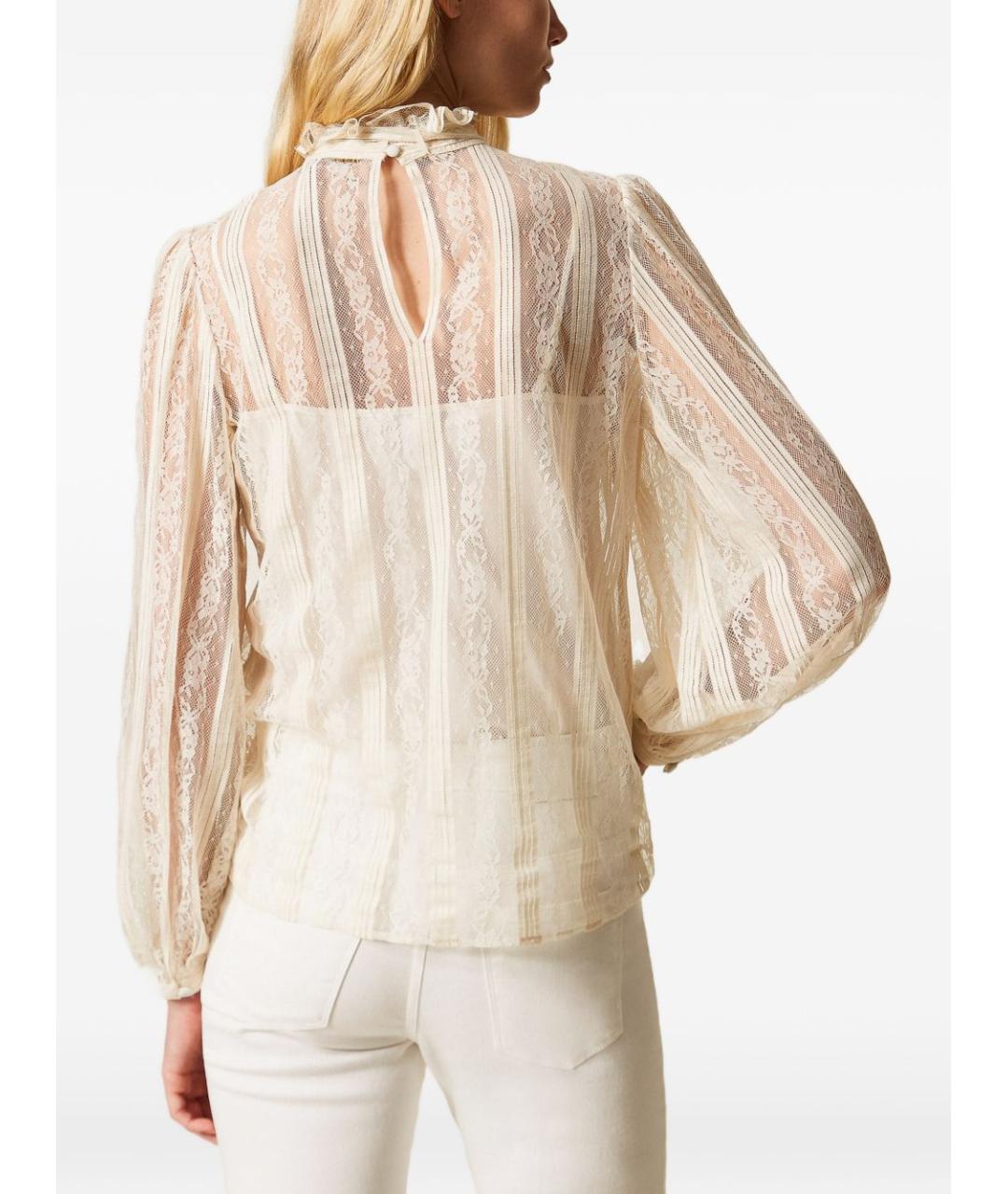 TWIN-SET Бежевая блузы, фото 5