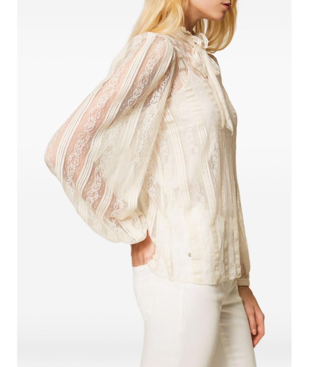TWIN-SET Бежевая блузы, фото 2