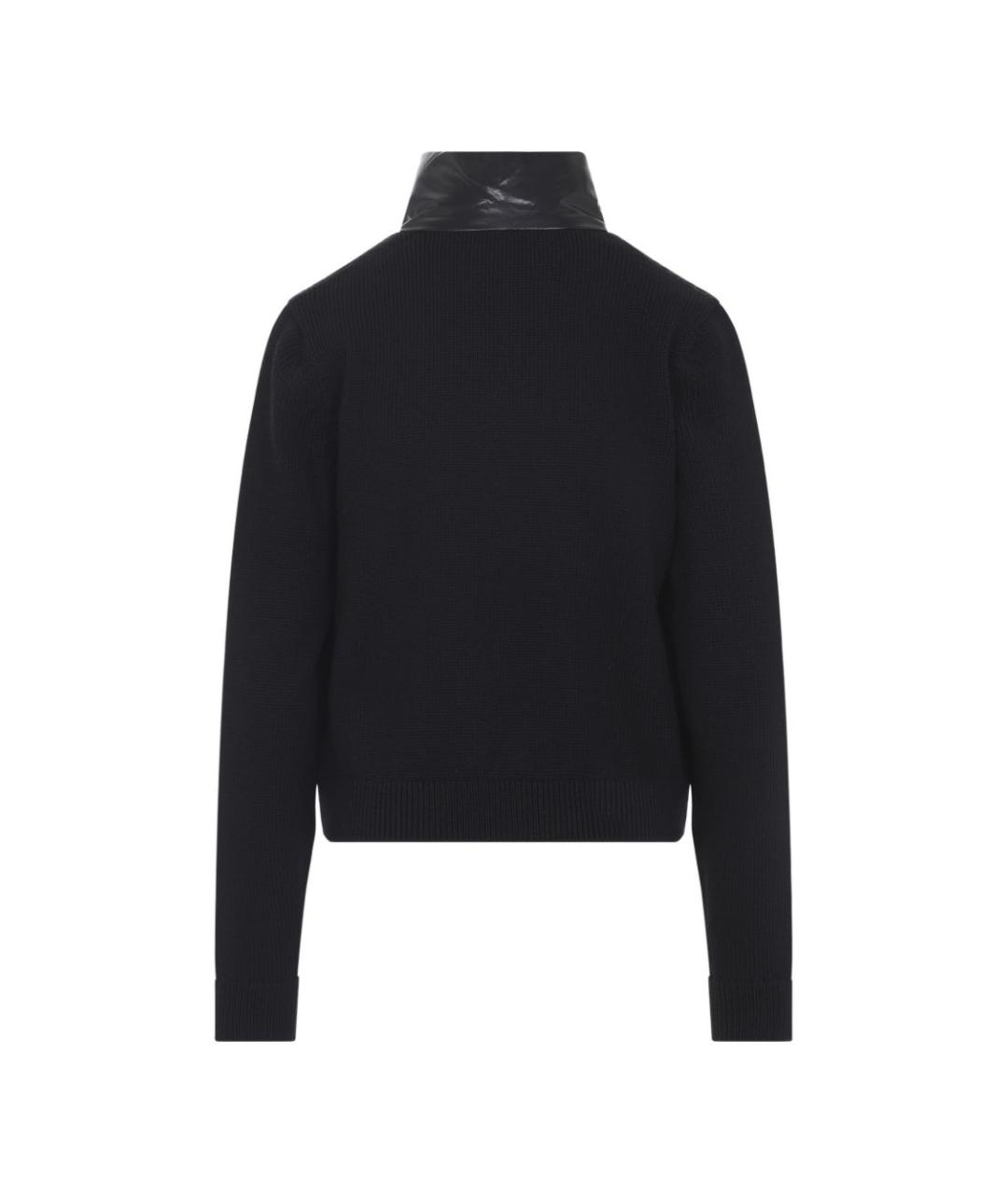 MONCLER Черный полиамидовый кардиган, фото 3