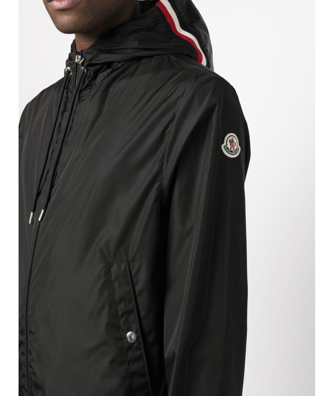 MONCLER Черная полиамидовая куртка, фото 3