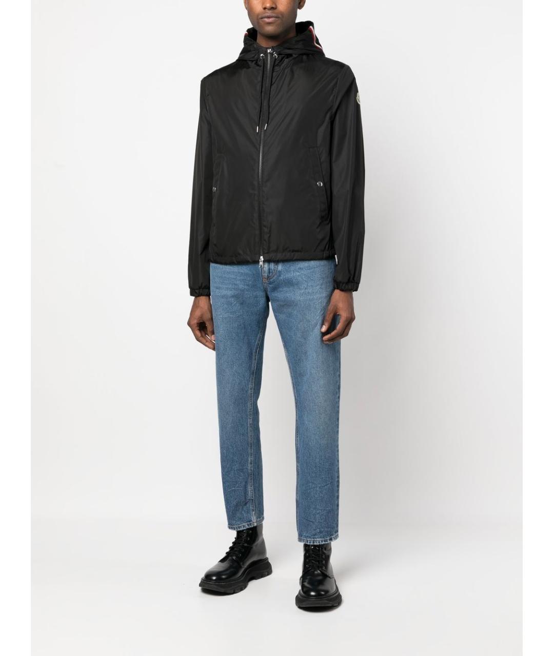 MONCLER Черная полиамидовая куртка, фото 5