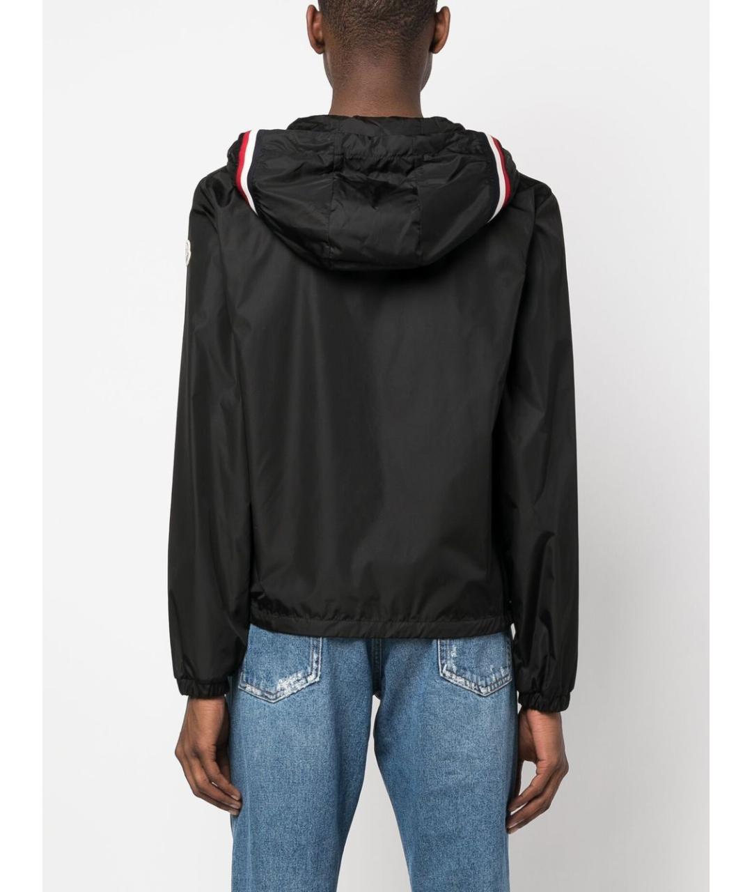 MONCLER Черная полиамидовая куртка, фото 4