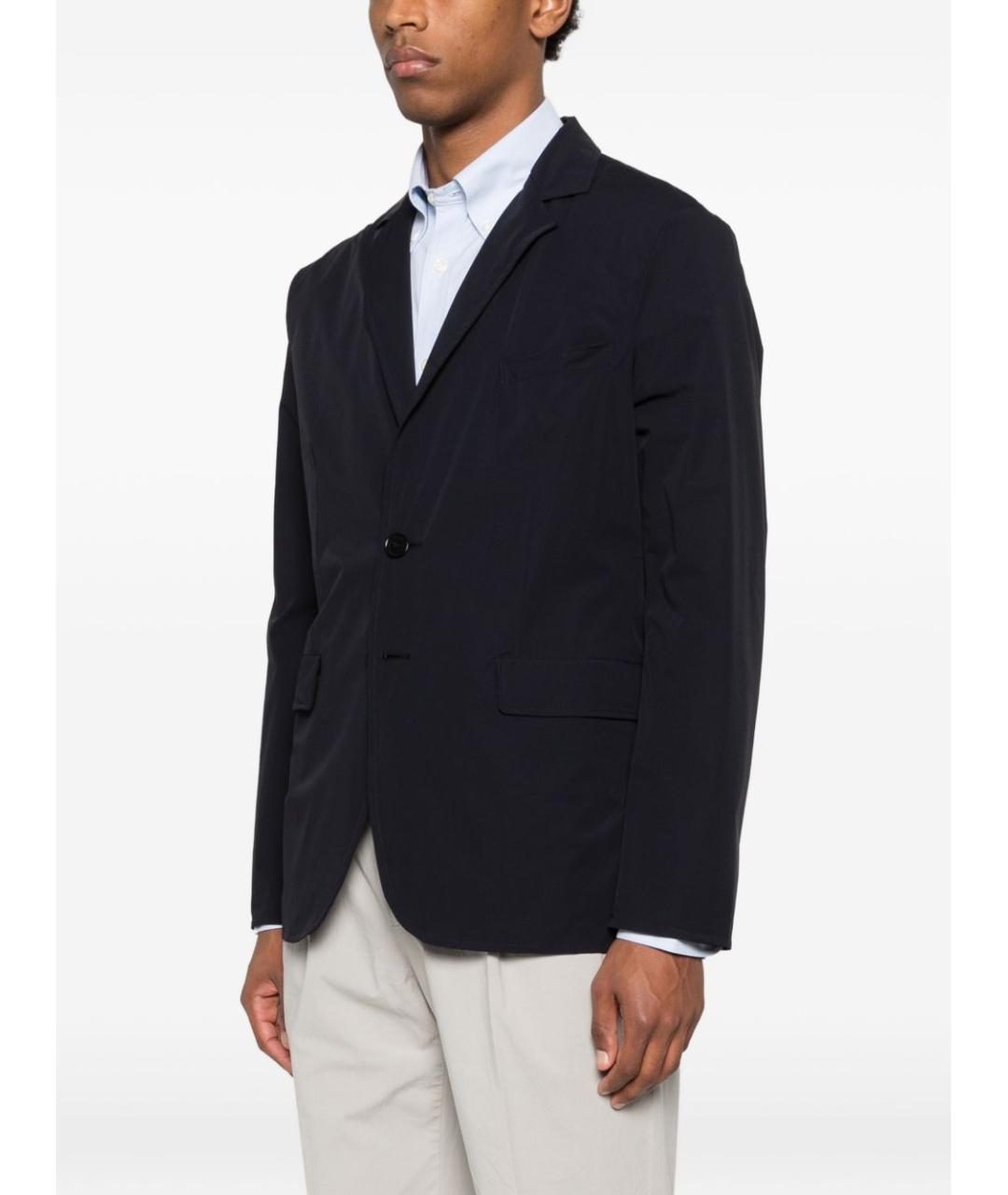 ASPESI Темно-синий полиамидовый пиджак, фото 4