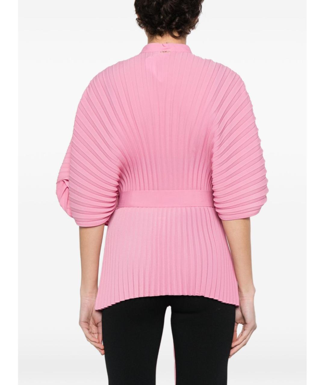 TWIN-SET Розовая полиамидовая блузы, фото 5