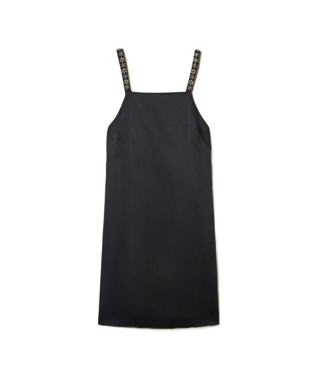 TWIN-SET Черное полиамидовое платье, фото 1