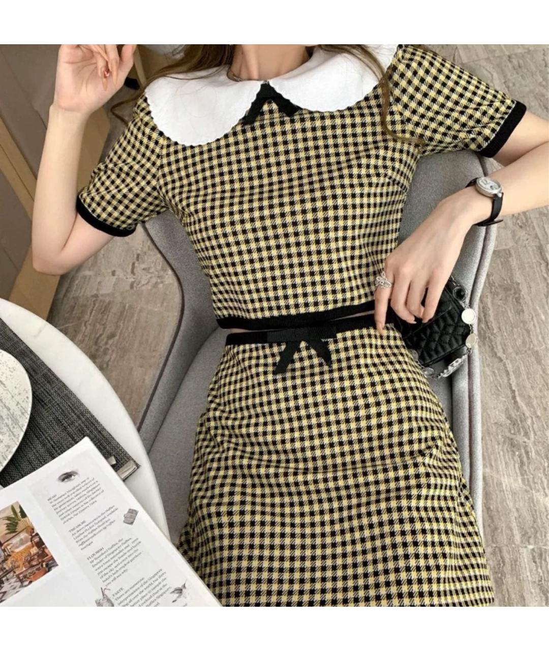 MIU MIU Желтая блузы, фото 4