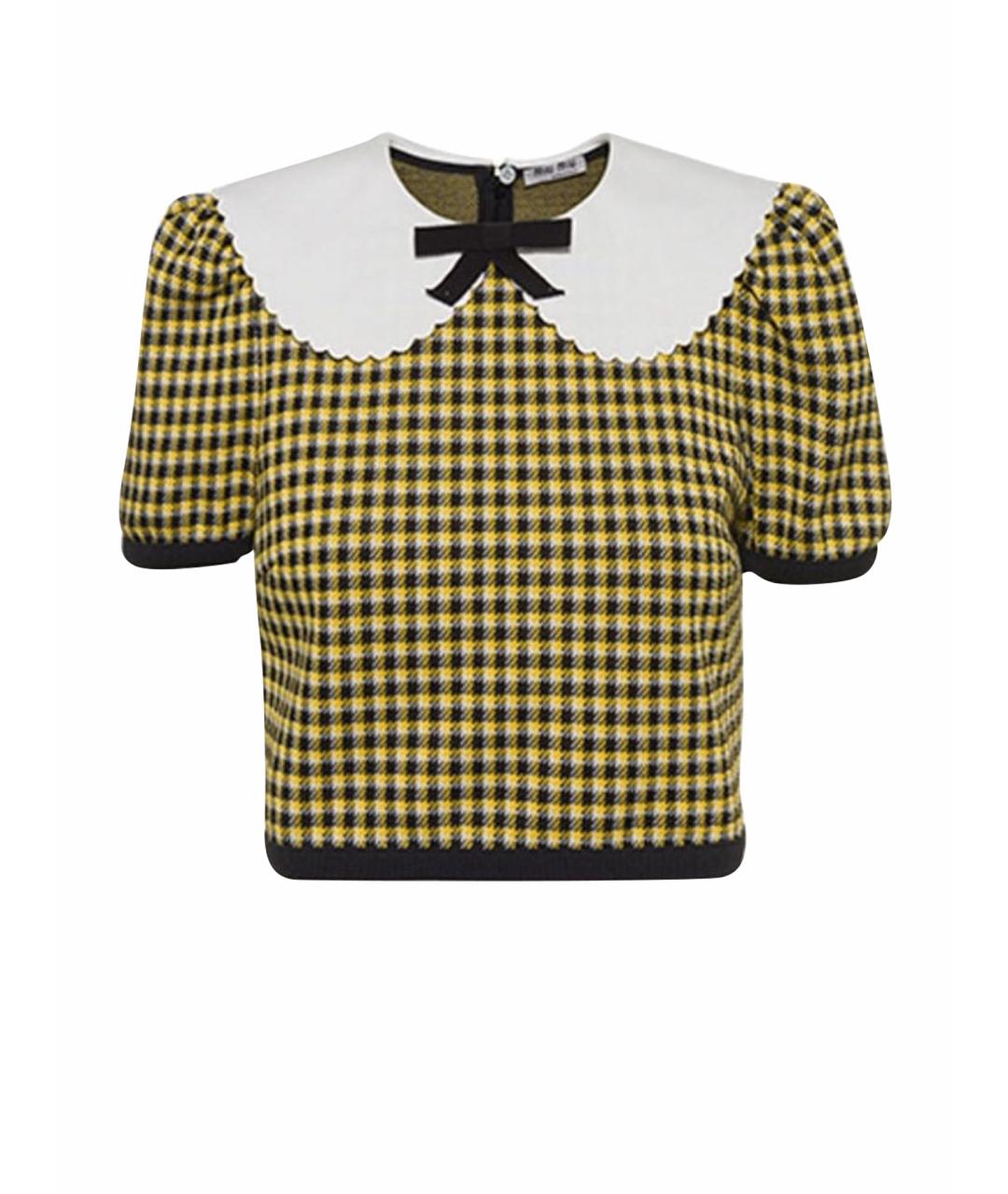 MIU MIU Желтая блузы, фото 1