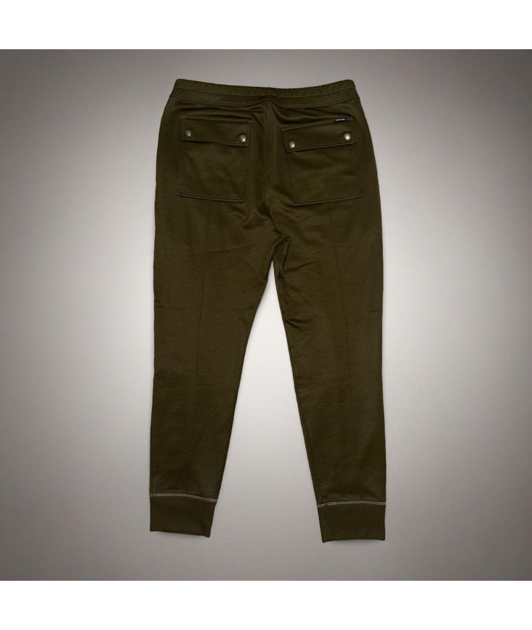 TOM FORD Хаки хлопковый спортивный костюм, фото 4