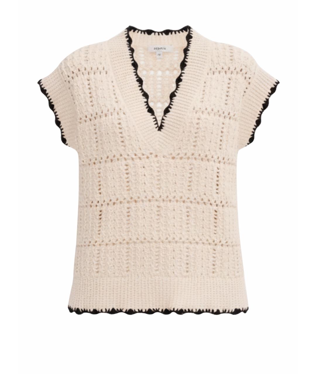 CHANEL Бежевая хлопковая жилетка, фото 1