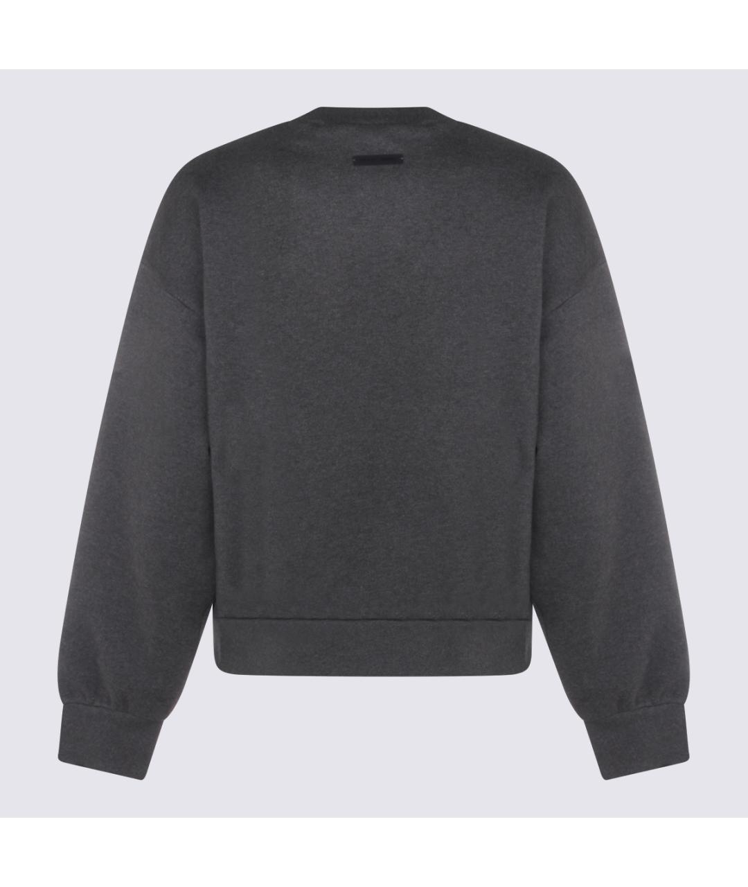 FEAR OF GOD ESSENTIALS Антрацитовый хлопковый джемпер / свитер, фото 2