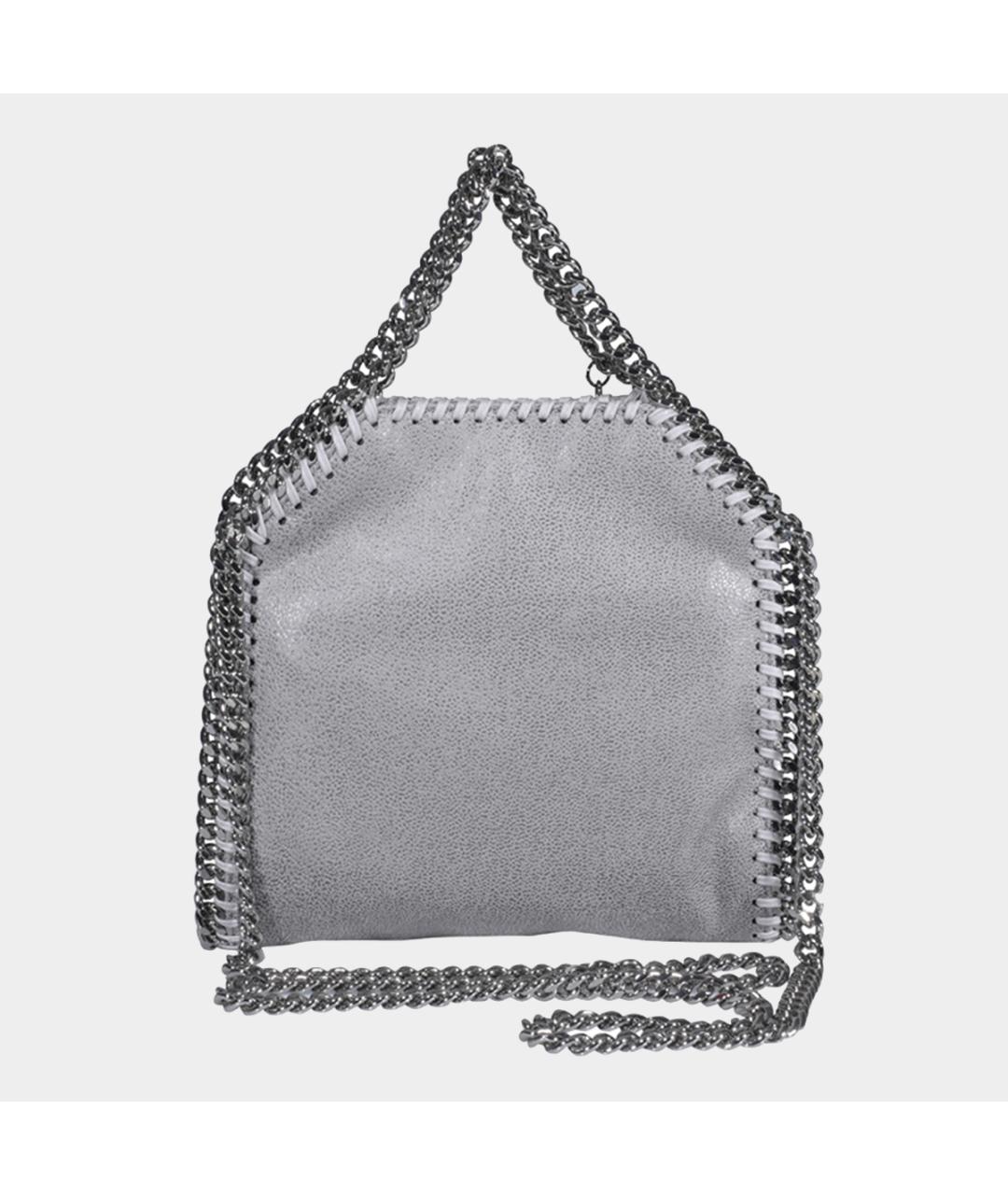 STELLA MCCARTNEY Серая синтетическая сумка тоут, фото 2