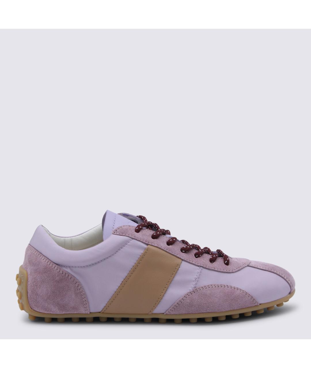 TOD'S Фиолетовые текстильные кроссовки, фото 5