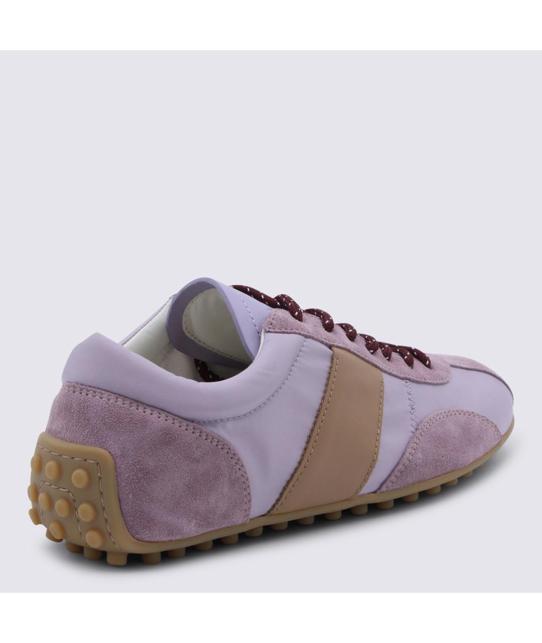 TOD'S Фиолетовые текстильные кроссовки, фото 3