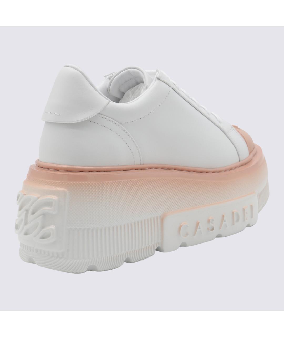 CASADEI Белые кожаные кроссовки, фото 2