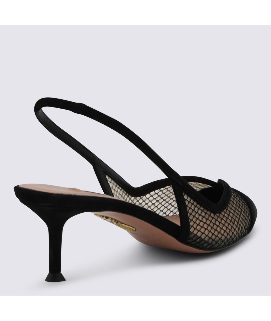 AQUAZZURA Черные кожаные туфли, фото 3