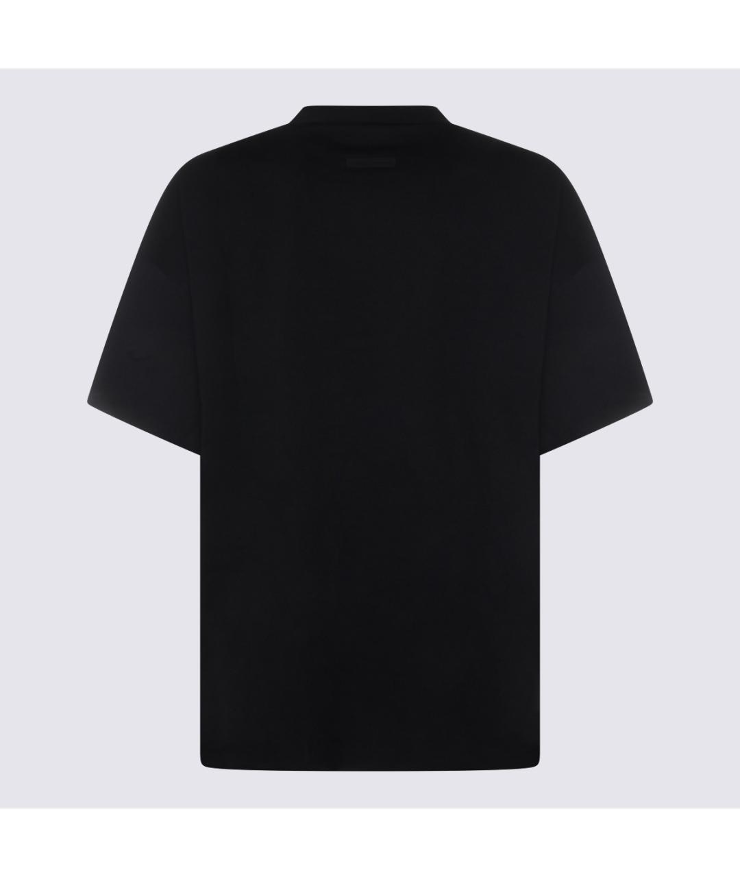 FEAR OF GOD ESSENTIALS Черная хлопко-полиэстеровая футболка, фото 2