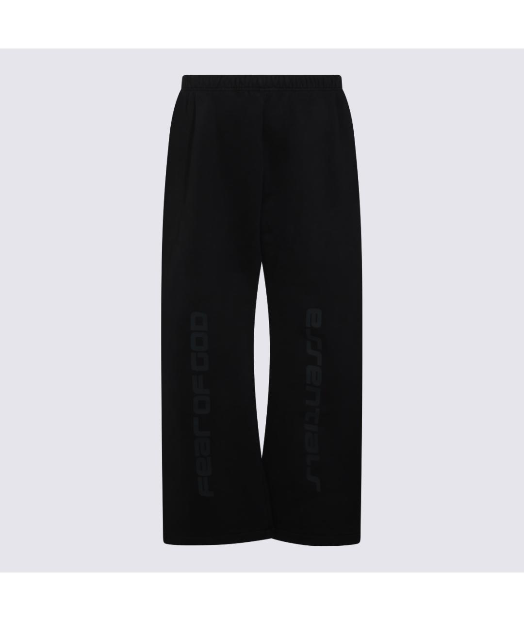 FEAR OF GOD ESSENTIALS Черные хлопковые повседневные брюки, фото 2