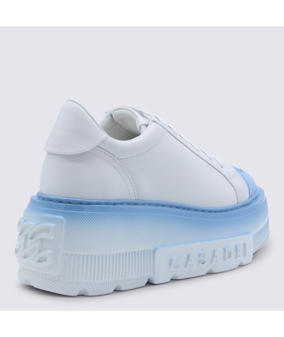 CASADEI Белые кожаные кроссовки, фото 3