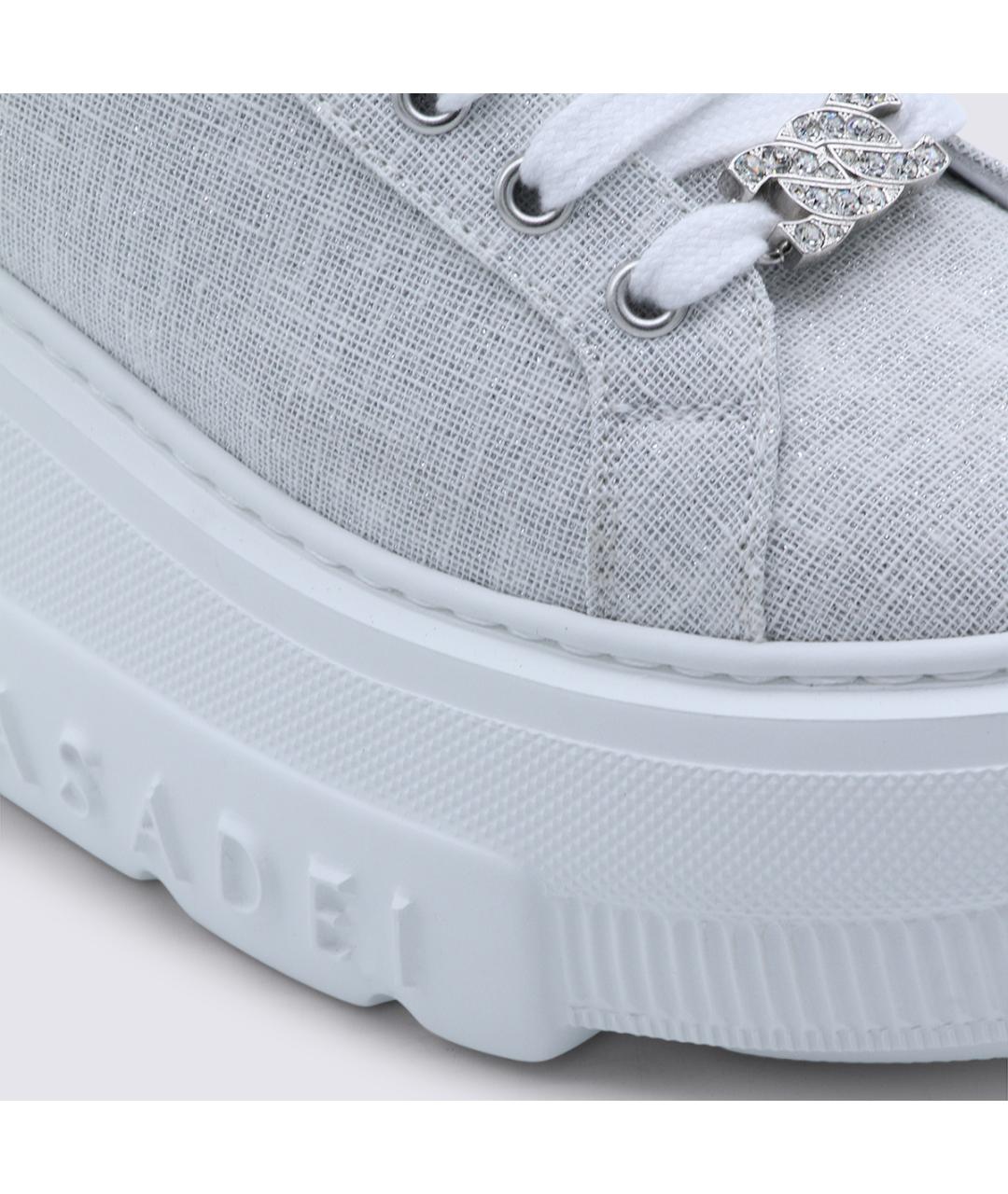 CASADEI Бежевые текстильные кроссовки, фото 3