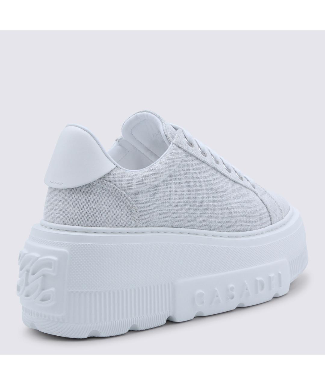 CASADEI Бежевые текстильные кроссовки, фото 2