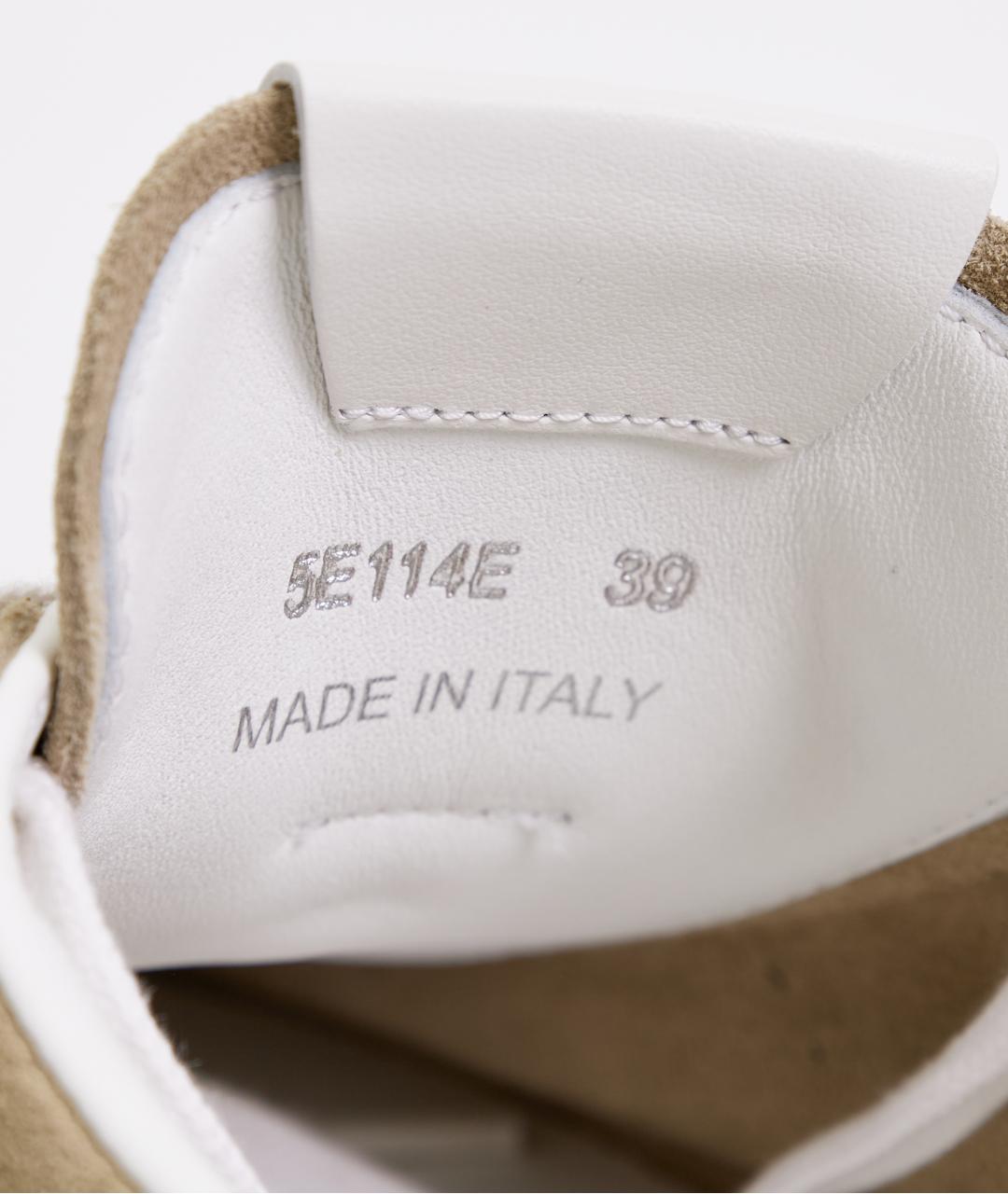 MIU MIU Бежевые замшевые кеды, фото 8