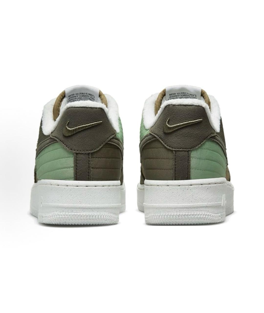 NIKE Зеленые синтетические низкие кроссовки / кеды, фото 4