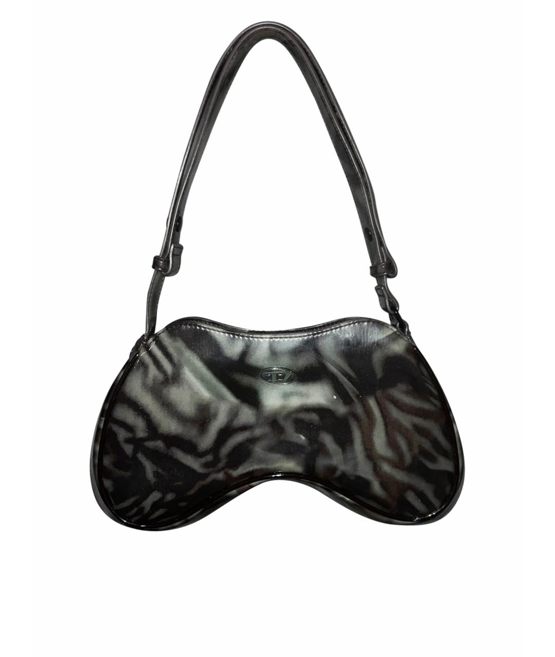 DIESEL Хаки деним сумка с короткими ручками, фото 1